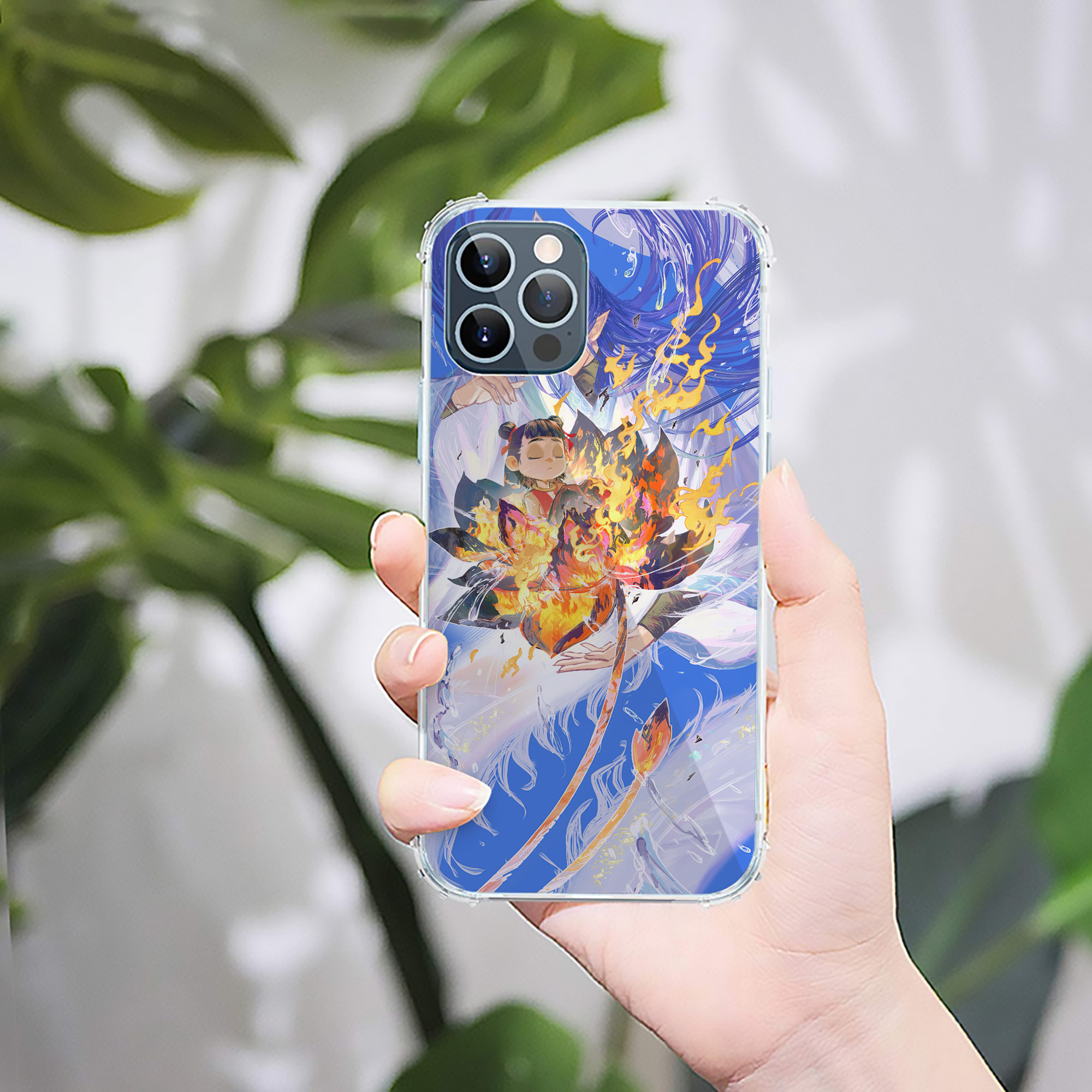 （画像用） Ne Zha 2 ナタ 魔童の大暴れ 【iPhone 12シリーズ対応】透明スマホケース（クリアソフトケース）
